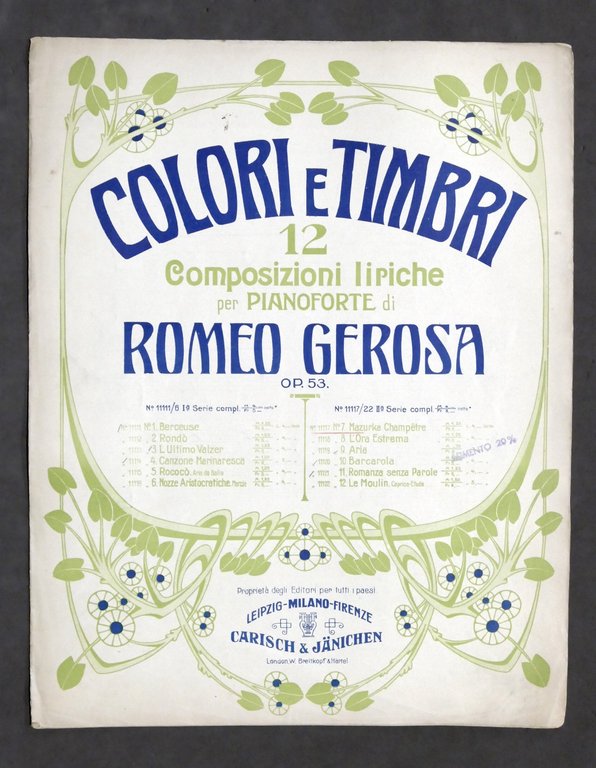 Spartito - R. Gerosa - Colori e Timbri N. 7 … | Immagine Gallery 1