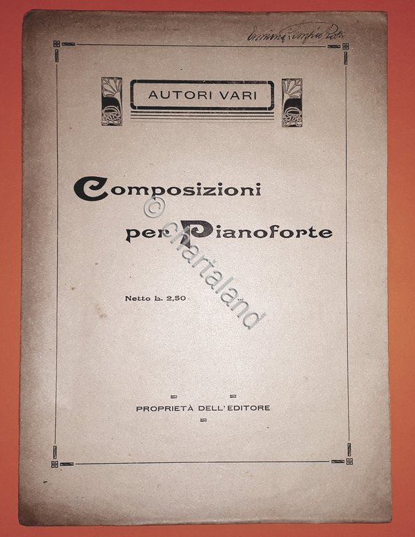 Spartito - Triste Istoria - R. Cuconato - Pianoforte - … | Immagine Gallery 2