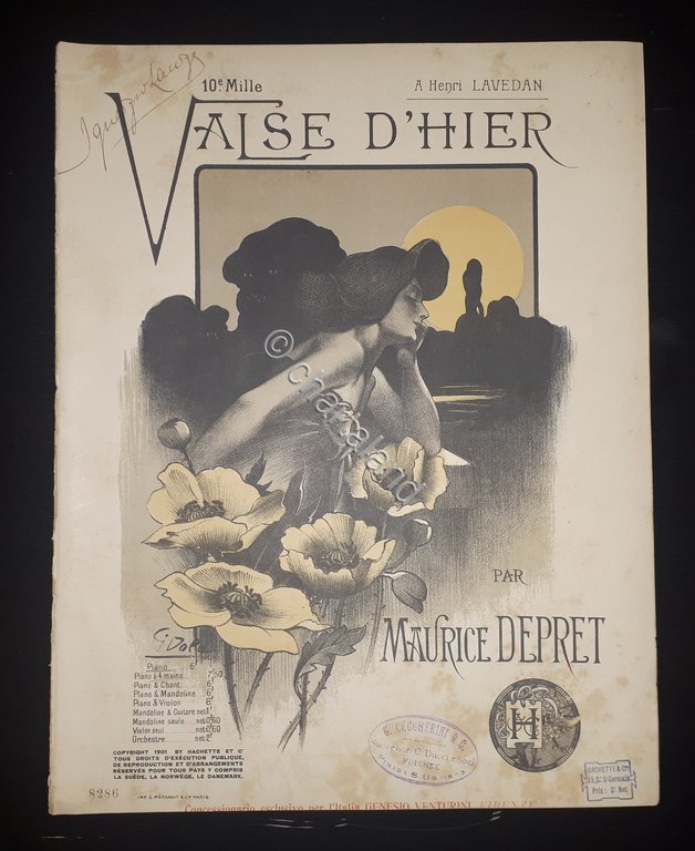 Spartito - Valse D'Hier - Pianoforte - Maurice Depret - …