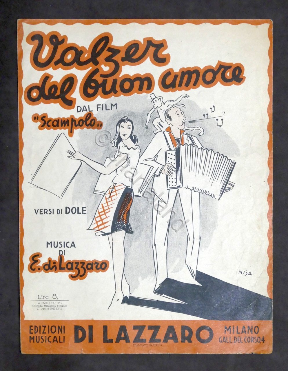 Spartito - Valzer del buon umore - ed. 1941 - …