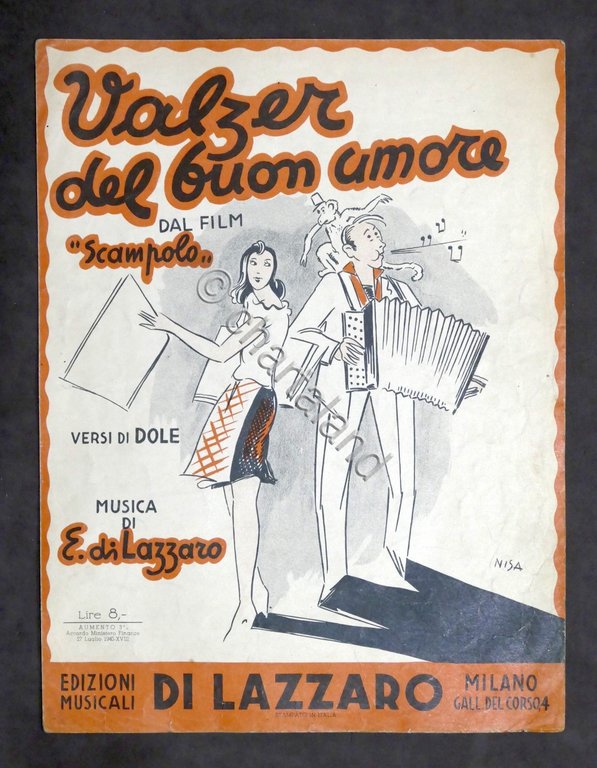 Spartito - Valzer del buon umore - ed. 1941 - …