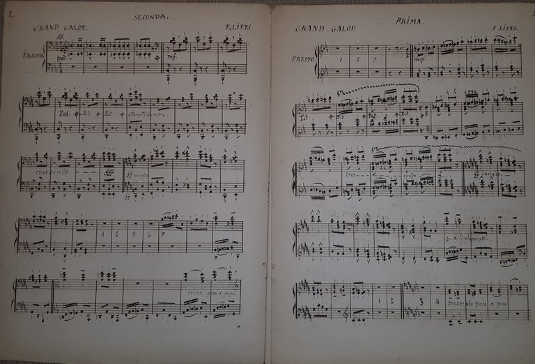 Spartito Manoscritto - Grand Galop Chromatique pour Piano par Liszt … | Immagine Gallery 3