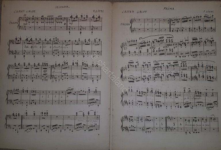 Spartito Manoscritto - Grand Galop Chromatique pour Piano par Liszt … | Immagine Gallery 2
