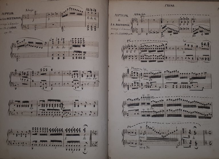 Spartito Manoscritto - Grand Septuor de Beethoven pour Piano par … | Immagine Gallery 3