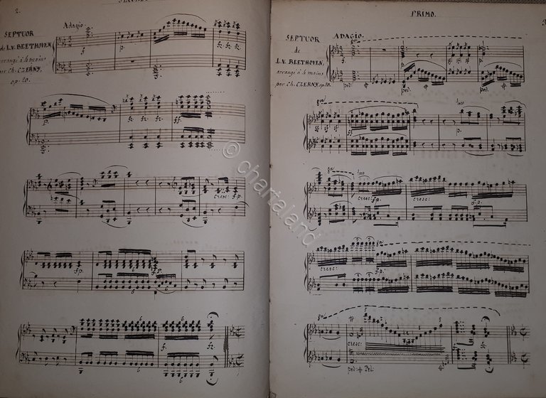 Spartito Manoscritto - Grand Septuor de Beethoven pour Piano par … | Immagine Gallery 2
