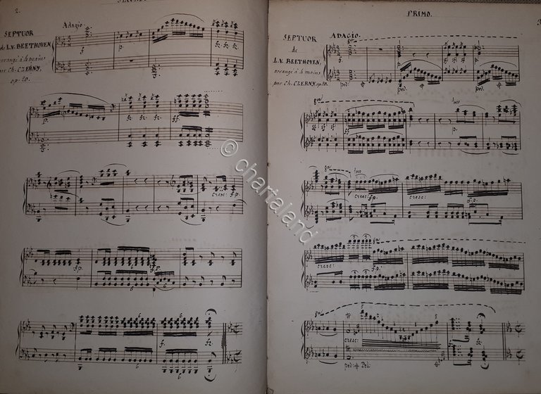 Spartito Manoscritto - Grand Septuor de Beethoven pour Piano par … | Immagine Gallery 4