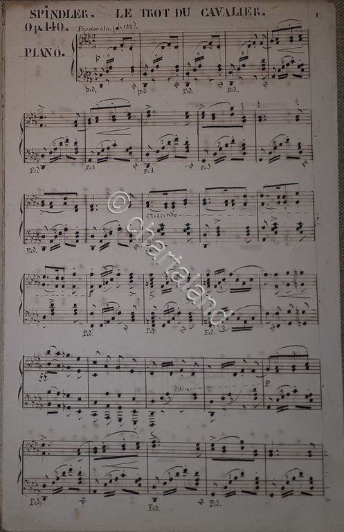 Spartito Manoscritto - Le Trot du Cavalier pour Piano par … | Immagine Gallery 4