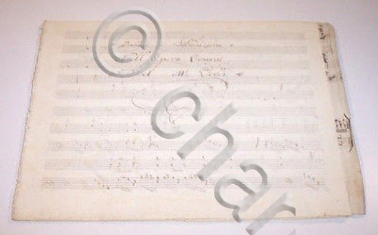 Spartito Manoscritto di altra mano Giuseppe Verdi Ernani XIX secolo