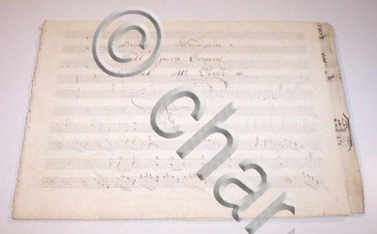 Spartito Manoscritto di altra mano Giuseppe Verdi Ernani XIX secolo