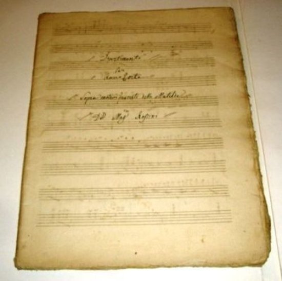 Spartito manoscritto Rossini Bellini Norma altra mano XIX secolo | Immagine principale