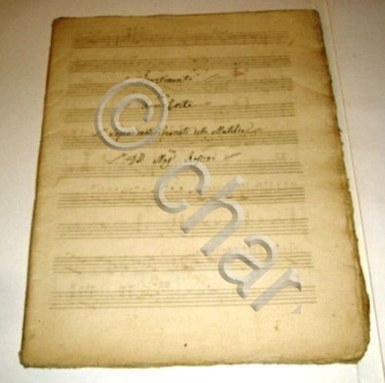 Spartito manoscritto Rossini Bellini Norma altra mano XIX secolo | Immagine Gallery 3