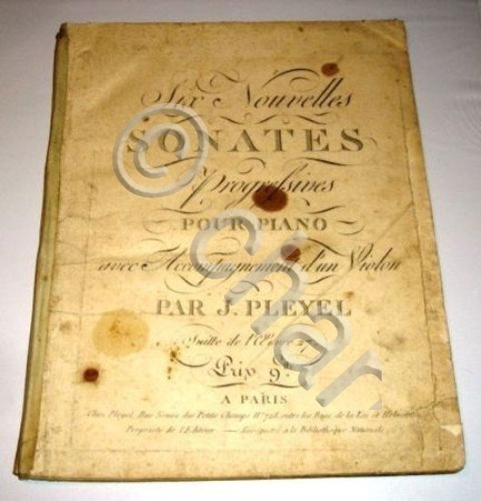 Spartito Pleyel Six Sonates piano violon Op. 27 Paris - … | Immagine Gallery 2
