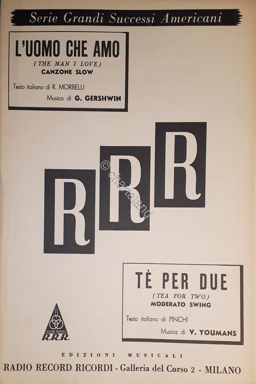 Spartito RRR - Serie Grandi Successi Americani - G. Gershwin … | Immagine Gallery 2
