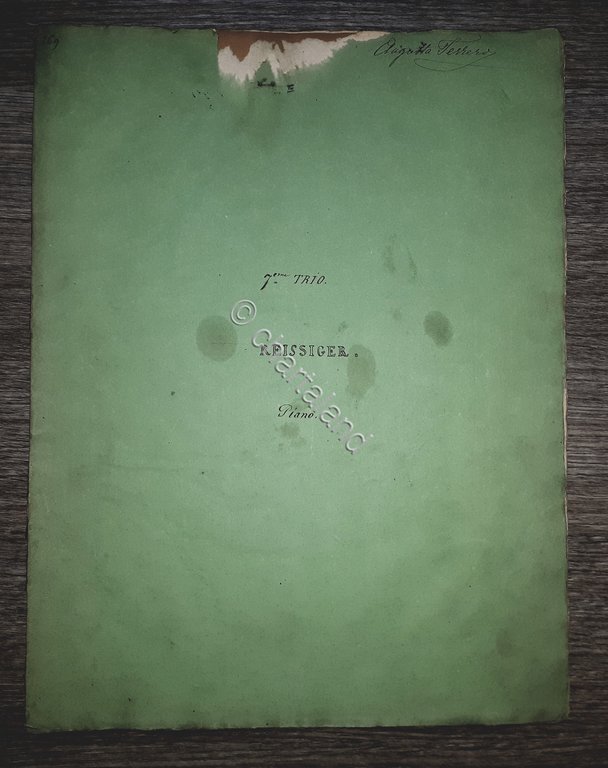 Spartito Trio pour Piano, Violon et Violoncelle par C. G. …