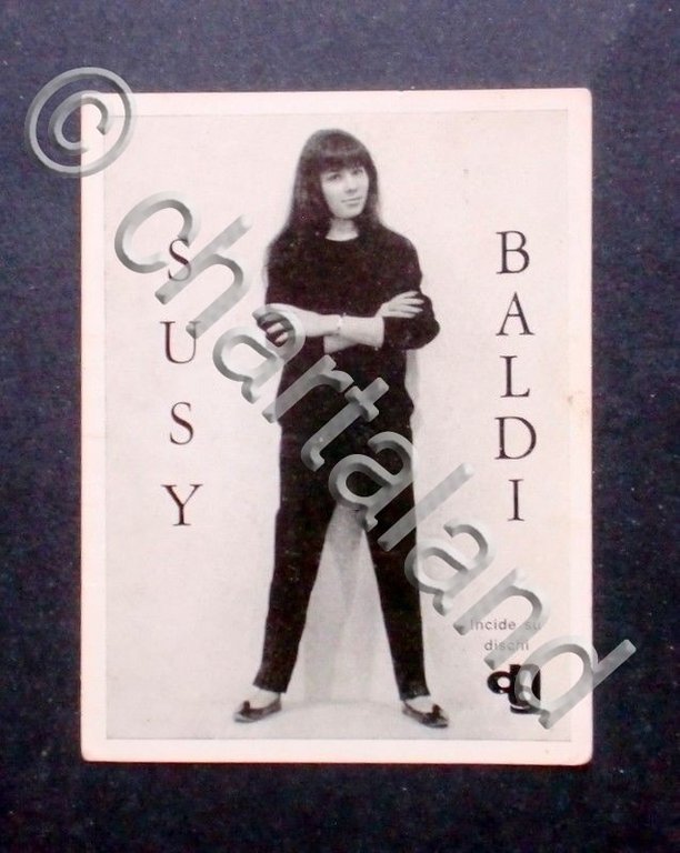 Spettacolo - Fotografia cartoncino cantante Susy Baldi - 1965 | Immagine Gallery 2