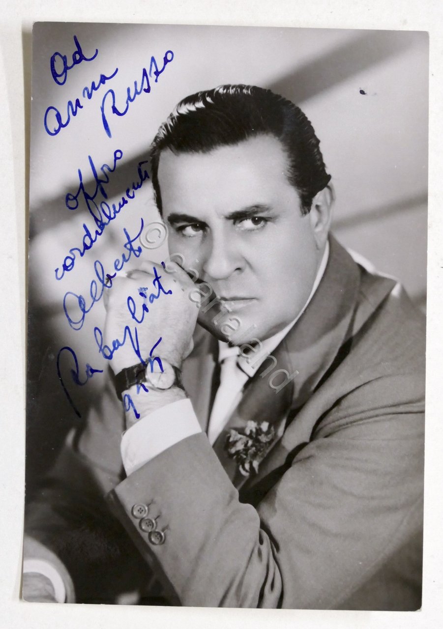 Spettacolo Musica - Autografo del cantante e attore Alberto Rabagliati …