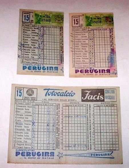 Sport - Totocalcio Lotto schedine usate concorso n° 15 - … | Immagine principale