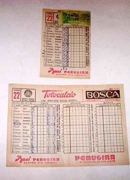Sport - Totocalcio Lotto schedine usate concorso n° 22 - … | Immagine principale