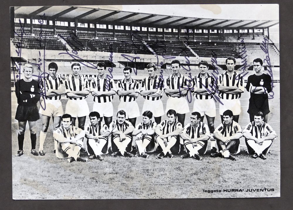 Calcio - 10 autografi Juventus 1967 - 1968 - Salvadore …