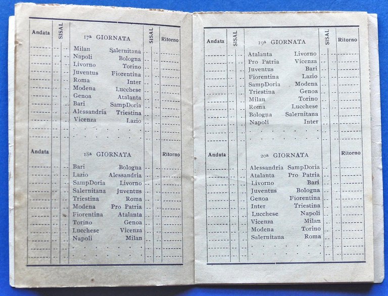 Sport Calcio - Calendario Serie A 1947 - 48 Prima … | Immagine Gallery 2