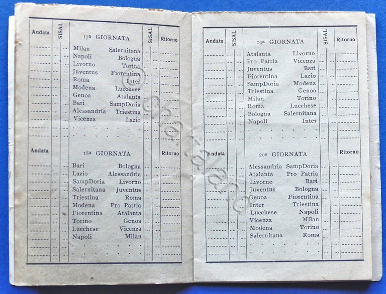 Sport Calcio - Calendario Serie A 1947 - 48 Prima … | Immagine Gallery 3