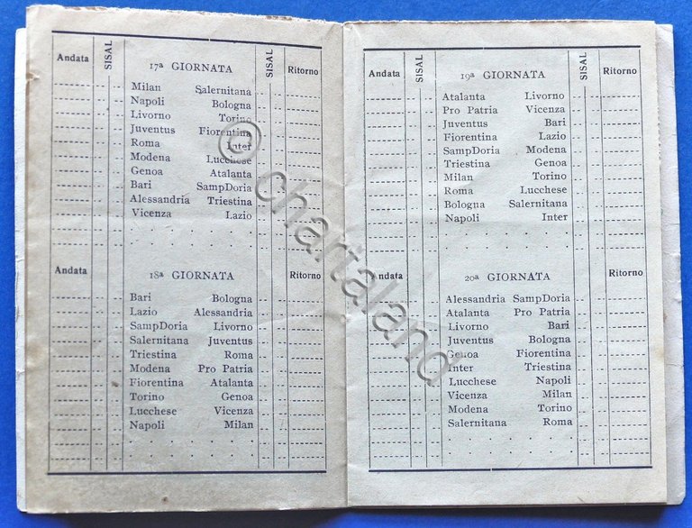 Sport Calcio - Calendario Serie A 1947 - 48 Prima … | Immagine Gallery 4