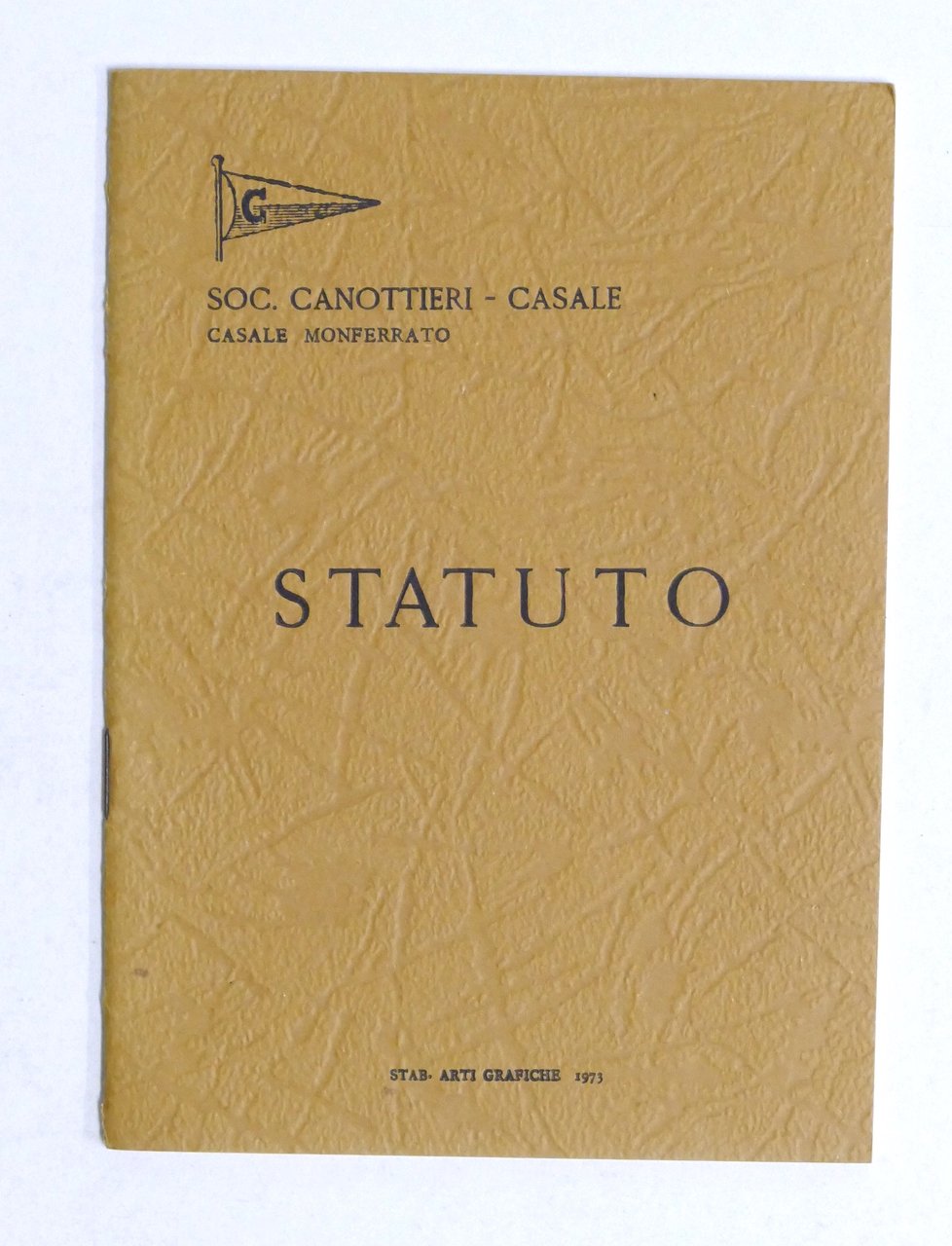 Sport Canottaggio - Società Canottieri Casale - Statuto - 1973