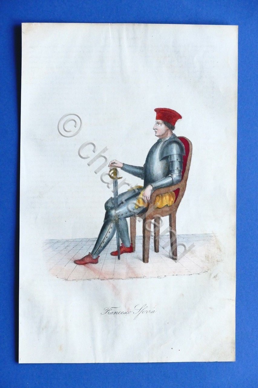 Stampa - Storia d'Italia - Francesco Sforza - 1850 ca. | Immagine principale