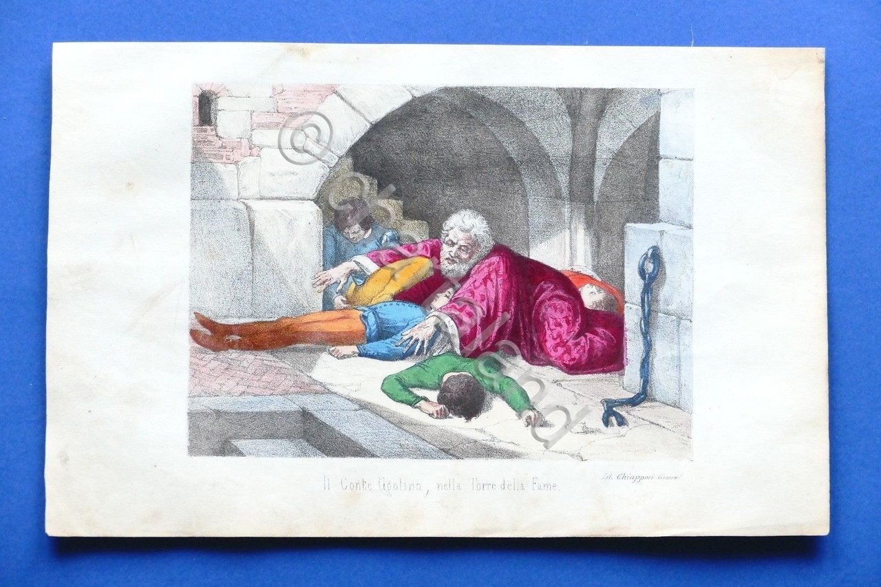 Stampa - Storia d'Italia - Il conte Ugolino nella Torre …