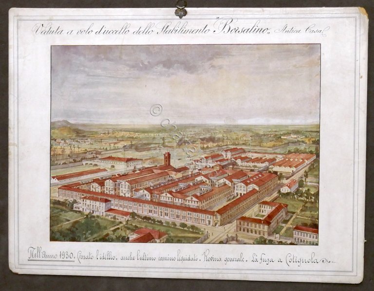 Stampa - Veduta panoramica dello stabilimento Borsalino Antica Casa - …