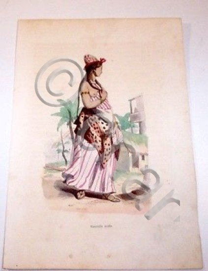 Stampa Costumi Asia Arabia Fanciulla Araba - 1858 | Immagine principale