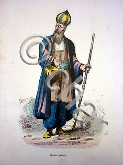 Stampa Costumi Asia Persia - Dervis Persiano - 1858 | Immagine Gallery 2