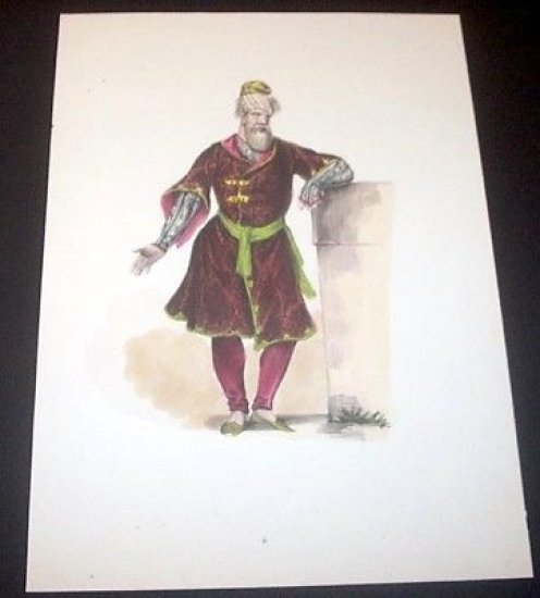 Stampa Costumi Turandot - persiano 1840 ca.