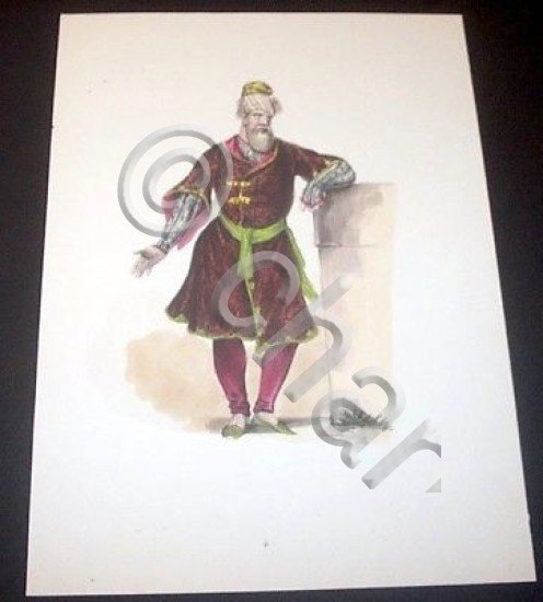 Stampa Costumi Turandot - persiano 1840 ca.