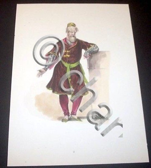 Stampa Costumi Turandot - persiano 1840 ca.