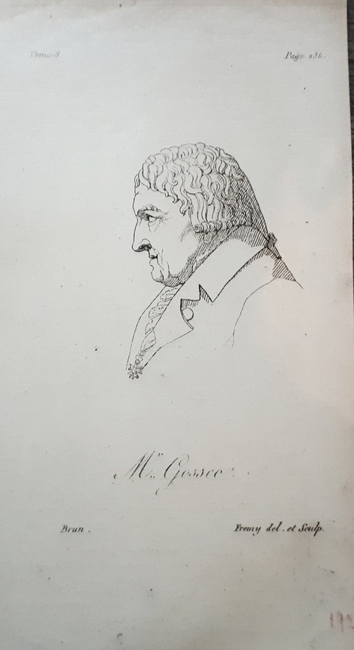 Stampa d'epoca - François - Joseph Gossec - Compositore - …