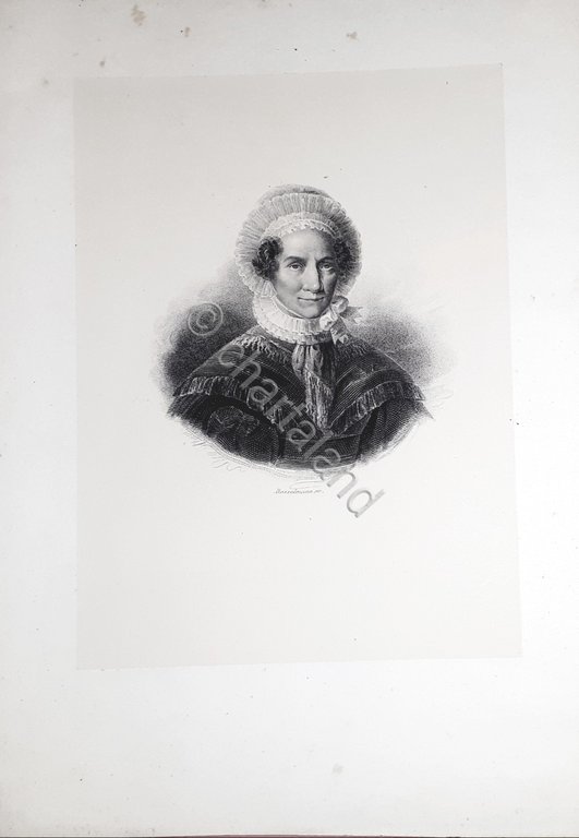 Stampa d'epoca - Giuseppa Tornielli Bellini - Nobildonna italiana - Secolo XIX