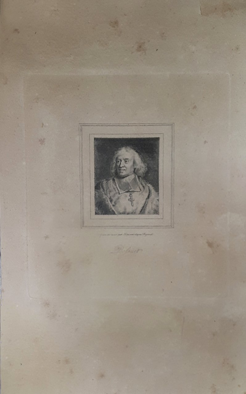 Stampa d'epoca - Jacques Bénigne Bossuet- Scrittore - Secolo XVII