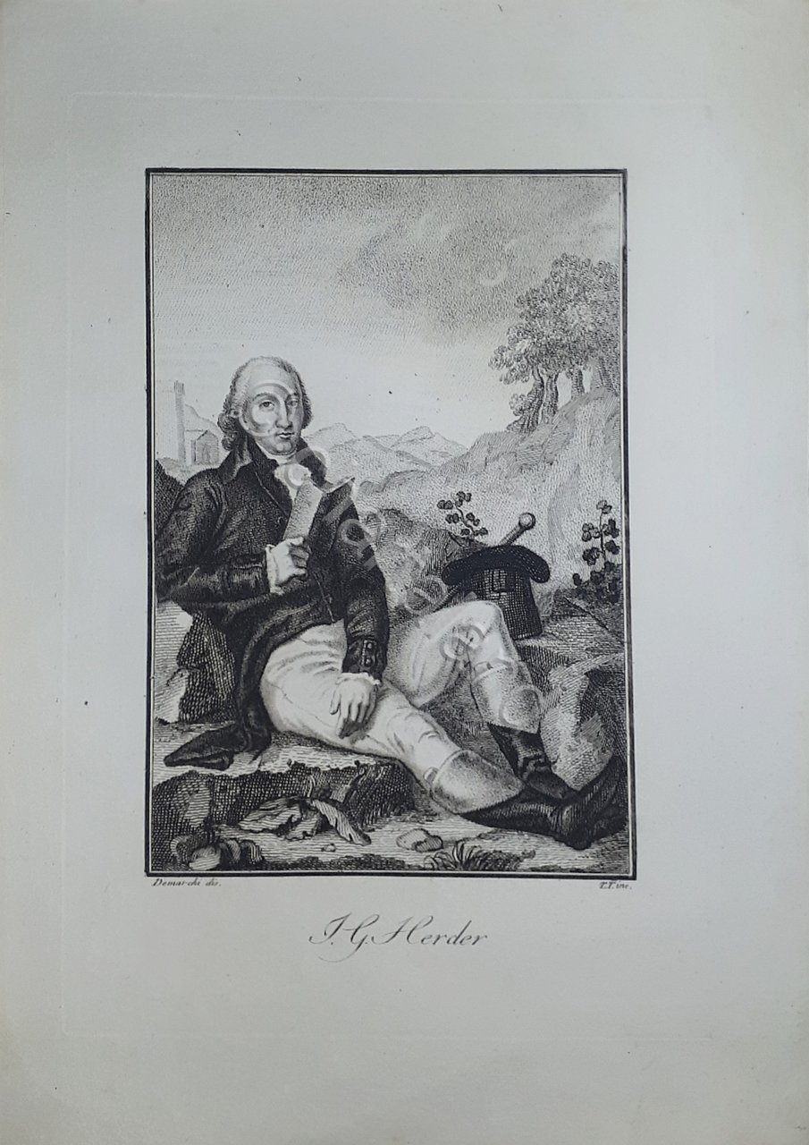 Stampa d'epoca - Johann Gottfried Herder - Filosofo teologo tedesco … | Immagine principale