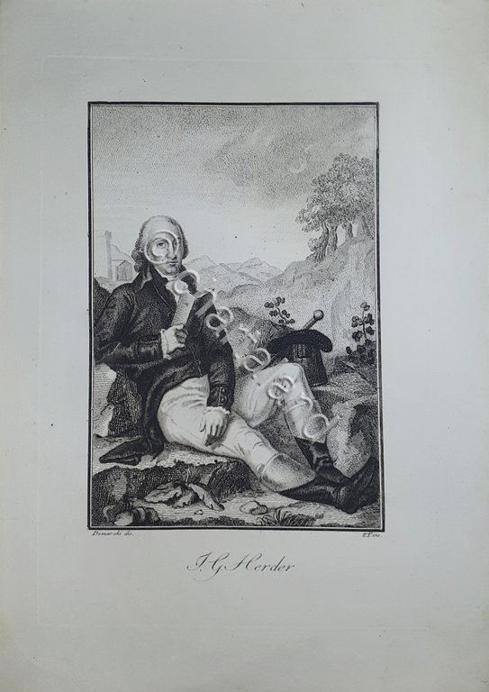 Stampa d'epoca - Johann Gottfried Herder - Filosofo teologo tedesco … | Immagine Gallery 2