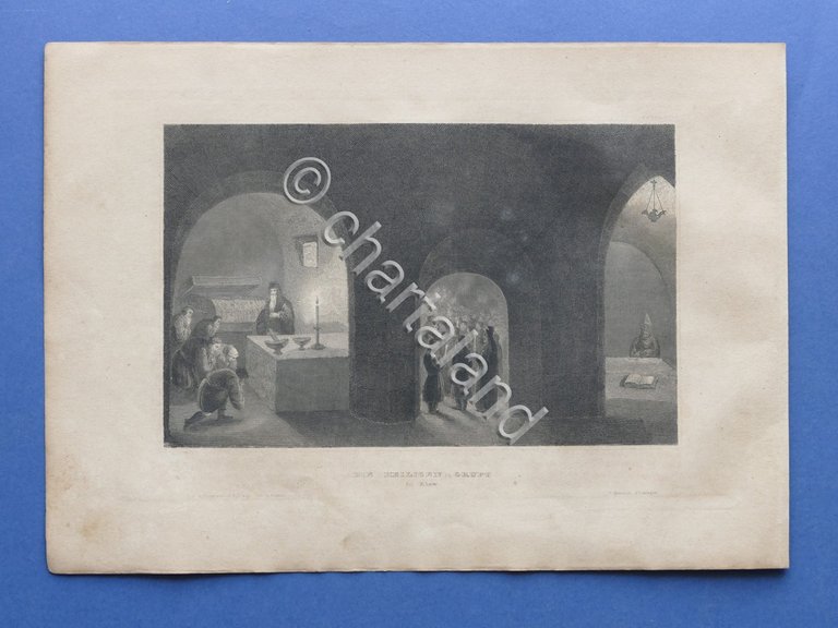 Stampa d'epoca metà '800 - Die Heiligen Gruft - Sacra … | Immagine Gallery 2