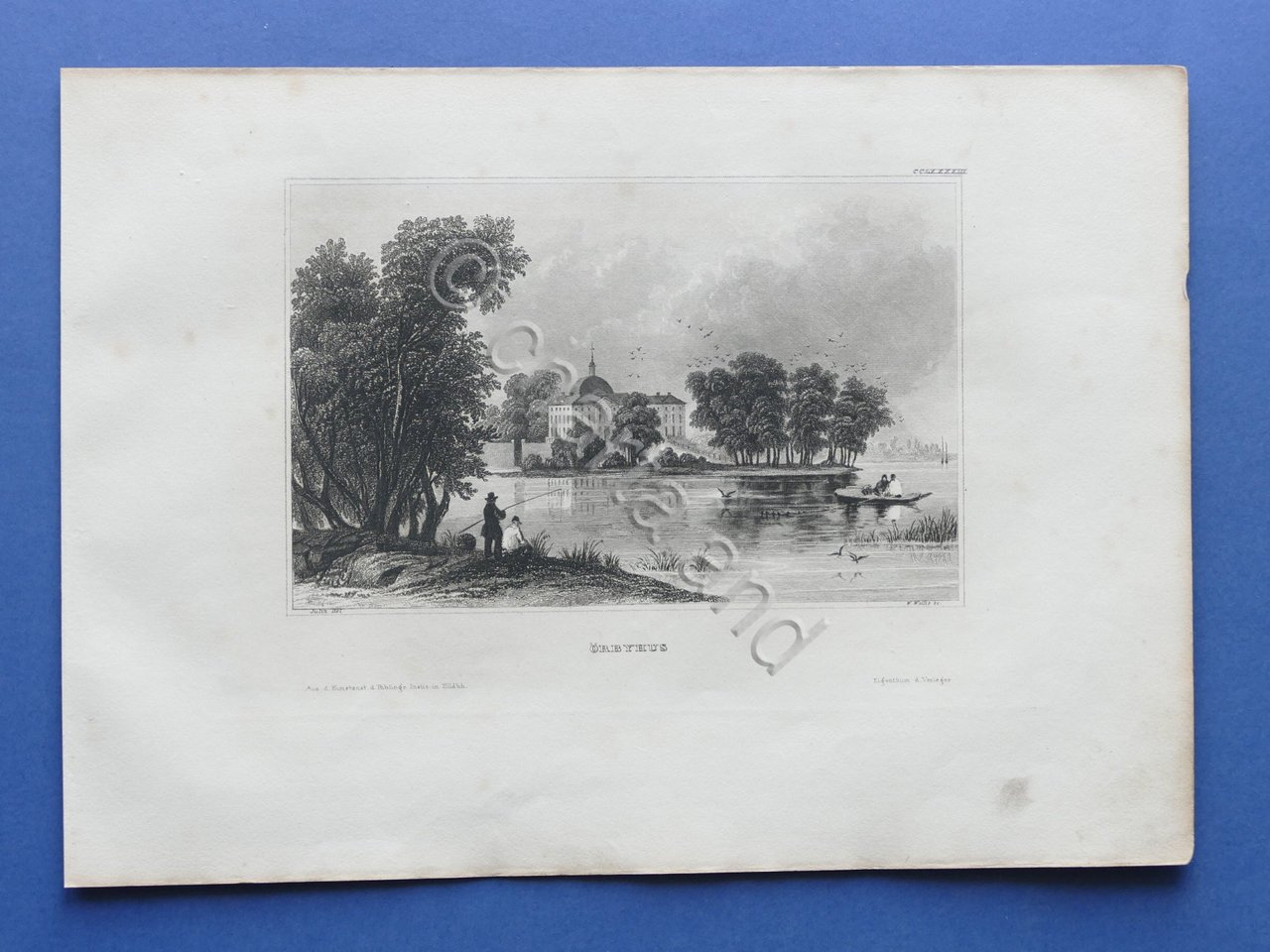 Stampa d'epoca metà '800 - Orbyhus - Svezia | Immagine principale