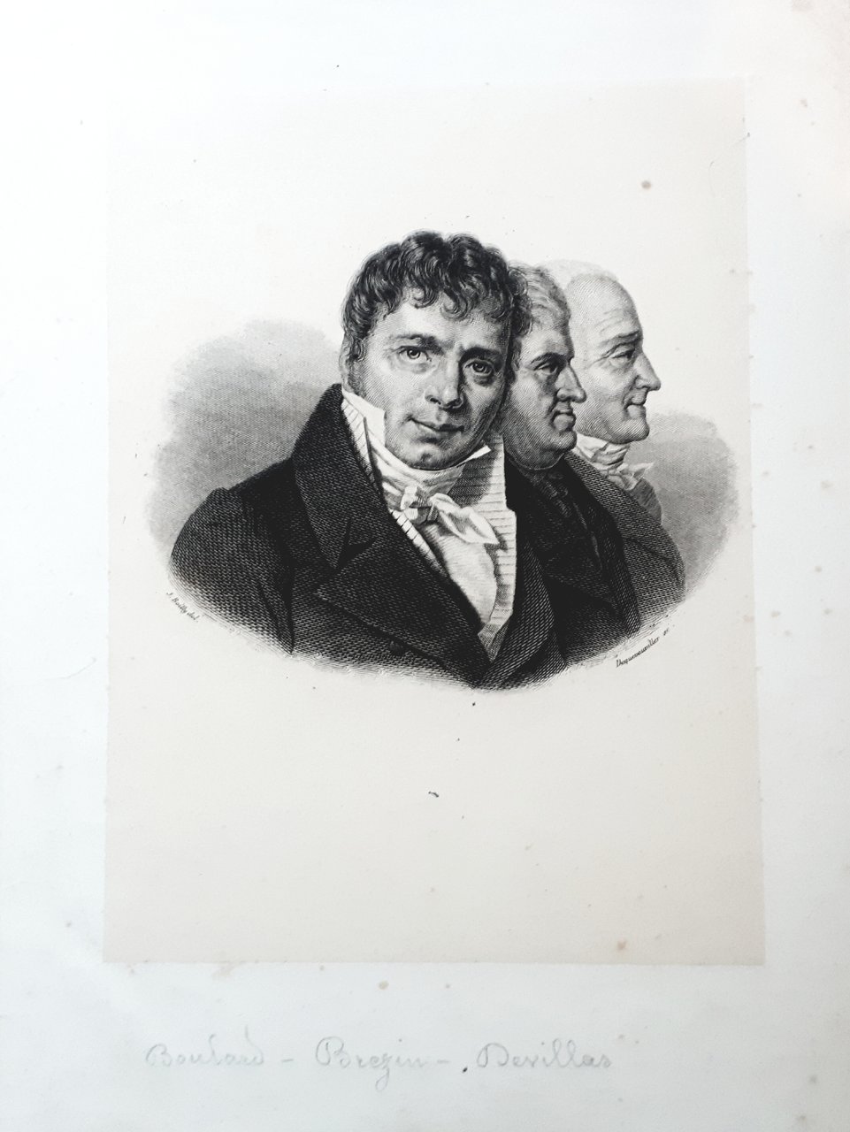 Stampa d'epoca Michel - Jacques Boulard, Michel Brézin, Louis Devillas …