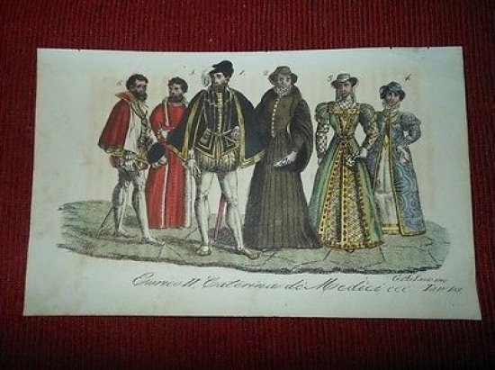 Stampa Francia - Enrico II , Caterina De Medici , … | Immagine principale