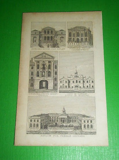 Stampa Incisione - Gran Bretagna: Asylum for Female Orphans - … | Immagine Gallery 1