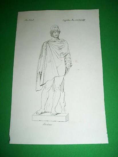 Stampa Incisione - Personaggi Antica Roma : FOCIONE - 1850 …