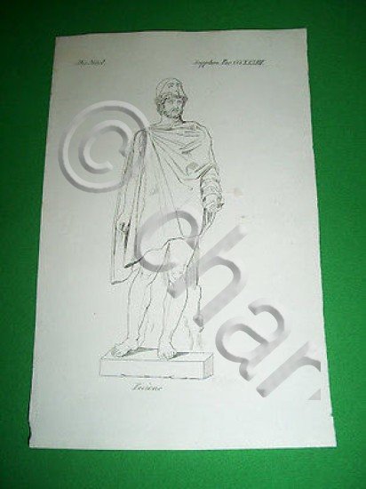 Stampa Incisione - Personaggi Antica Roma : FOCIONE - 1850 …