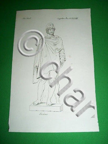 Stampa Incisione - Personaggi Antica Roma : FOCIONE - 1850 …
