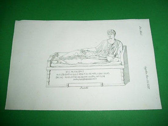 Stampa Incisione - Personaggi Divinità Antica Roma : BATILLO - … | Immagine principale