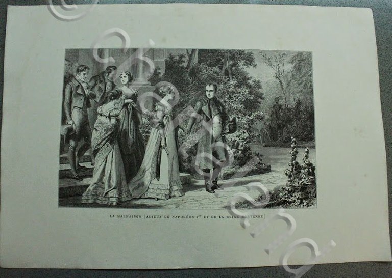 Stampa Incisione '800 Francia - La Malmaison - Napoleone I … | Immagine Gallery 2